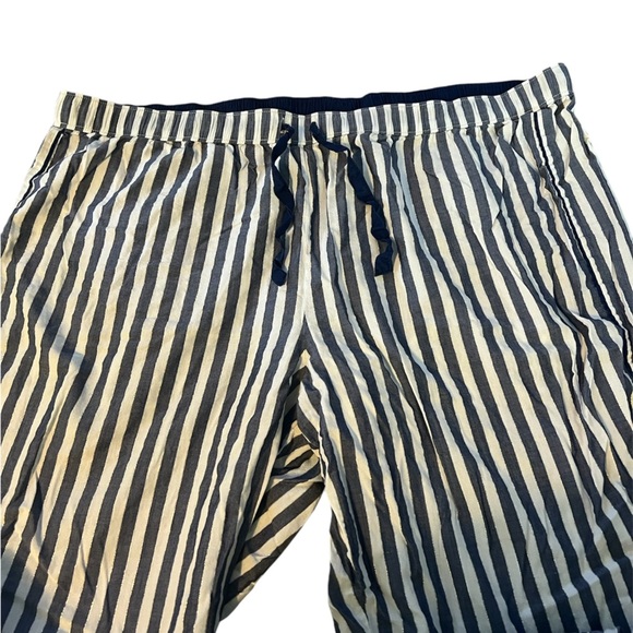 Y2K Victoria Secret PJ Loungewear Cropped Capris Breathable w/ Stripes Size XL - Picture 3 of 5